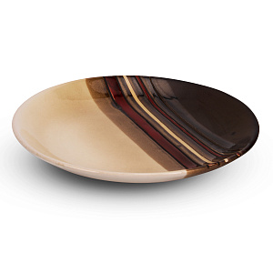 Тарелка десертная 20см Малахит полоса глазурованная керамика 000000000001217652