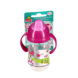 Поильник-Непроливайка с твердым носиком Веселые животные Lubby, от 6 месяцев, 250мл 000000000001135464