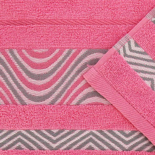 Полотенце махровое Marezzato Cleanelly, ярко-розовый, 50х90 см, пл.460 000000000001067195