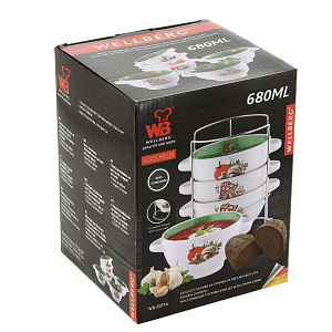 Набор бульонниц Wellberg, керамика, 5 предметов 000000000001158072