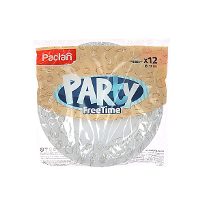 Бумажная тарелка Party Free Time Paclan, 17 см, 12 шт. 000000000001003699