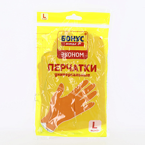 Перчатки латексные р.L БОНУС ЭКОНОМ 000000000001165422