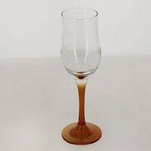 Фужер стекло для шампанского оранжевая ножка 190мл ENJOY PASABAHCE 44160OSL 000000000001199199