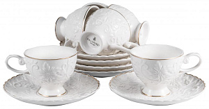 Набор кофейный фарфор 12шт 6чашек 100мл+6блюдец пд/уп ЛИСИА Balsford 101-30054 000000000001194002