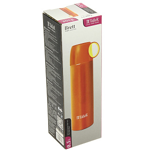 Термос 500мл TALLER Бретт оранжевый нержавеющая сталь 000000000001160149