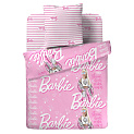 Комплект постельного белья 1,5-спальное 70х70см-1шт ПАВЛИНКА Barbie гламур розовый бязь 000000000001214493