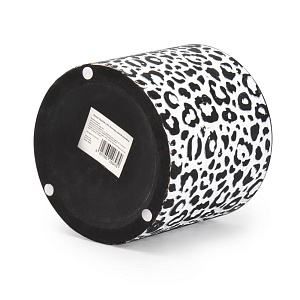 Кашпо 16х14см 1,95л Леопард черный керамика 000000000001225886