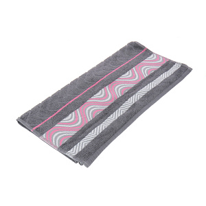 Полотенце махровое Marezzato Cleanelly, темно-серый, 50х90 см, пл.460 000000000001126148