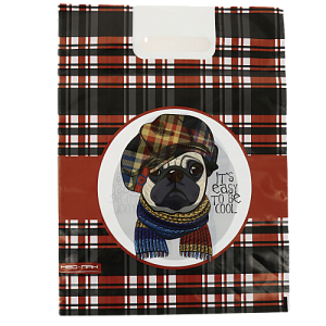 ПАКЕТ 30х40/60мкм Вырубная Усиленная Ручка ПВД Друг (25/1000) 000000000001201010