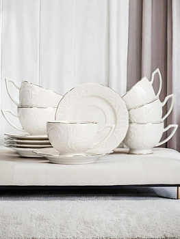 Набор чайный 12 предметов (чашка 220мл-6шт/блюдце-6шт) ROYAL GARDEN фарфор DD002 000000000001225751