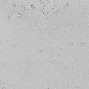 Скатерть Доляна "Серебряные снежинки" белый, 150х180см, 115±10гр, 100% полиэстер 4469120 000000000001202367