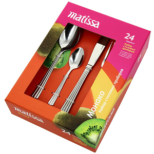 Набор столовых приборов Монако Matissa, 24 предмета 000000000001005461