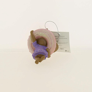 Новогоднее подвесное украшение Мышонок в Бублике из полирезины / 8,5х6,5х4см арт.80077 000000000001191342