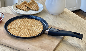 Сковорода блинная 25см SERVITTA Black Stone алюминий 000000000001217805