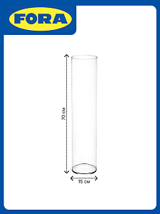 Ваза цилиндр 70х15см FORA стекло 000000000001224303