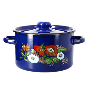 Набор посуды СТАЛЬЭМАЛЬ (1,5л+2,9л+3,9л) цилиндрическая форма эмалированная сталь 000000000001114769