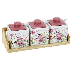 Набор банок для сыпучих продуктов 3шт 260мл подарочная упаковка HC323R-L27 000000000001153872