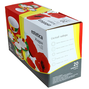 Набор столовый Matissa Жардин, фарфор, 20 предметов М29011 000000000001080985