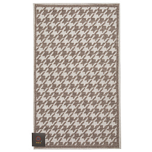 Коврик универсальный 60x100см DE'NASTIA гусиная лапка бежевый хлопок 100% 000000000001219477