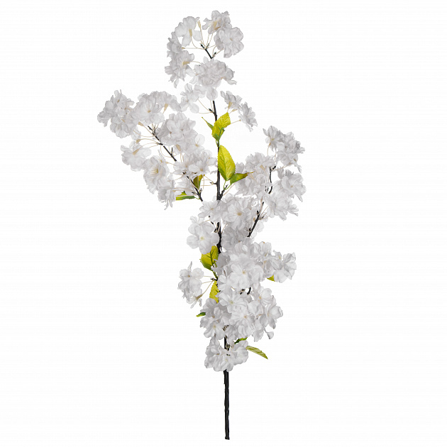 Цветок искусственный Сакура 104см белая 000000000001218355