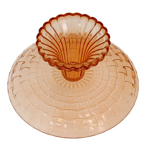 Блюдо на ножке Orange МФК, 20 см, стекло 000000000001161883