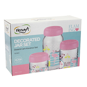 Набор банок для хранения, 3 шт 000000000001173677