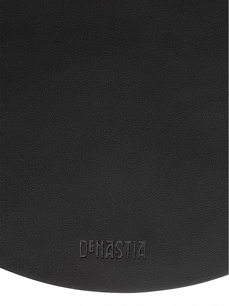 Салфетка сервировочная D38 DE'NASTIA Питон круг черный искусственная кожа ПВХ 000000000001214110