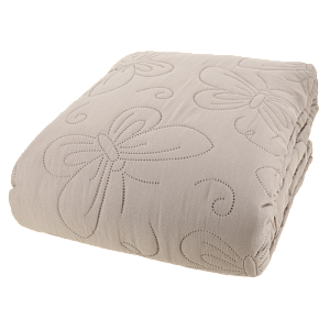 Покрывало 240х240см DENASTIA Бабочки двустороннее розовое 100% полиэстер U000286 000000000001204704