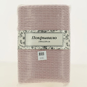 Покрывало жаккардовое Классика 190х220см хлопок100% розовый Индия C040001 000000000001190025