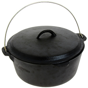 Казан с крышкой Luxstahl, 31 см 000000000001008580