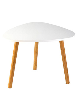 Столик 46х30х40см ST кофейный камень бук/МДФ белый 000000000001227139