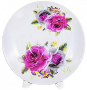 Пара чайная 220мл/блюдце OLAFF Изыск Флора подарочная упаковка фарфор 000000000001197804