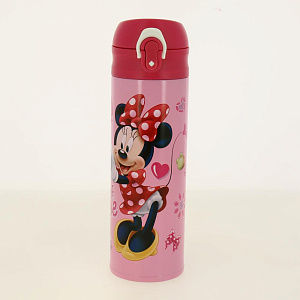Термокружка 500мл MOULIN VILLA Disney Minnie Mouse розовый нержавеющая сталь 000000000001195829