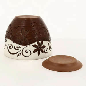 Горшок для цветов декоративный керамический Вальс двуцветный №1 4л ГК 2 000000000001200869