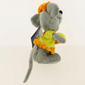 Мягкая игрушка Мышь 0014 в желтом сарафане 14см КМИ5323 000000000001192069