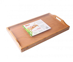 Поднос со складными ножками 50х30х6(63х30х25,5)см BRAVO в термоусадочной пленке без коробки бамбук 000000000001190811