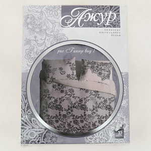 Комплект постельного белья 1,5сп Павлина Ажур Гипюр бязь вид 1 розовый 125гр/м2 100% хлопок 000000000001203566