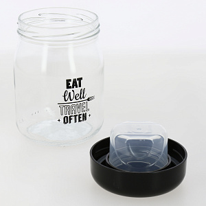 Банка для сыпучих продуктов 580мл RENGA с крышкой стекло 000000000001203263