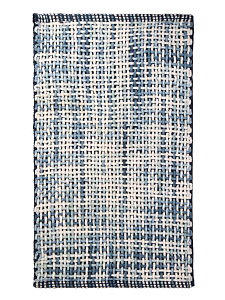 Коврик для ванной 50х80см LUCKY Wicker противоскользящий синий хлопок/полиэстер 000000000001225652