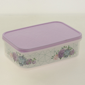 Емкость для хранения продуктов 1л Amore прямоугольная 8 марта Giaretti. Подходят для микроволновой печи. GR1850МР 000000000001195191