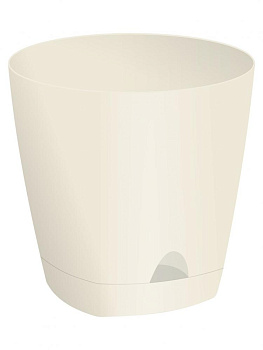 Горшок для цветов AMSTERDAM D 140 с прикорневым поливом 1,35 л Сливочный  ING6199СЛ 000000000001191644