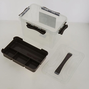 Ящик универс со вставкой- органайзером"Grand box",290х190х180мм, 6,65л 4332242 000000000001190483