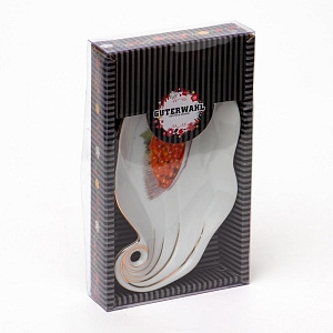 Икорница 18,5х10,3х2,1смGUTERWAHL Party Time Красная икра фарфор 000000000001197799