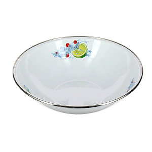 Миска 3,5л СТАЛЬ-ЭМАЛЬ с нержавеющим ободком 000000000001101616