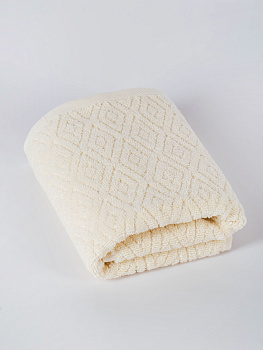 Полотенце махровое 30х60см СОФТИ Ромб молочный хлопок 100% 000000000001214681