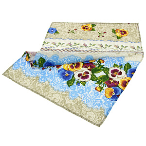 Полотенце кухонное Анютины глазки, 70х50 см 000000000001159656