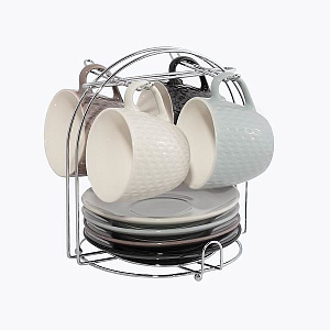 Сервис кофейный 9 предметов LADINA металлическая подставка керамика 000000000001190175