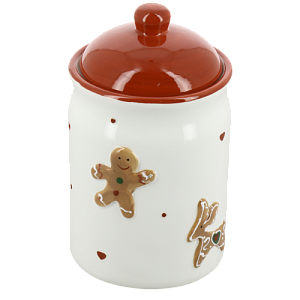 Банка для сыпучих продуктов 10,2x17,5см ДОЛЯНА Пряник керамика 000000000001209606