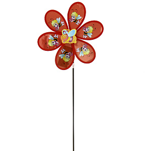 Ветрячок 64см ИГРУШКИ ГРЕМИ Пчелка голография пластик 000000000001186107