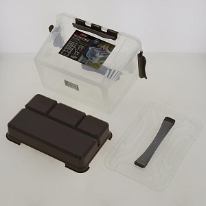 Ящик универс со вставкой- органайзером"Grand box",290х190х180мм, 6,65л 4332242 000000000001190483